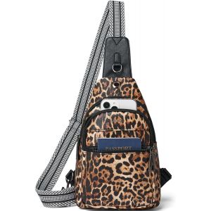 RFCBC-Sac bandoulière Femme Homme Petit Sac de Poitrine pour Femme PU Cuir Bum Bag Sac poitrine Avec Bandoulière Réglable Fanny Pack Sac de téléphone Beige - Neuf