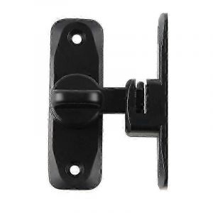 Serrure de porte coulissante robuste en alliage de zinc Loquet battant à 90 degrés pour la sécurité du garage de l'armoire de grange - Neuf