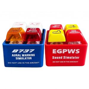 Simulateur d'avion de Keychain de Pilote et de l'Équipage d'Alerte alarme EGPWS Son avec la Lumière de LED pour la Sécurité de l'Aviation Fans - Neuf