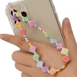 KAL-Cha&icirc;ne De T&eacute;l&eacute;phone Portable Boh&egrave;me Anti-Perte - En Acrylique - Style Vintage - Multicolore - Pour T&eacute;l&eacute;phone Portable - Avec Perles - Pour T&eacute;l&eacute;phone Portable - Neuf