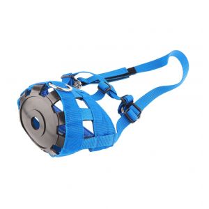 Museliere De Paturage Pour Chevaux, Confortable, Doublee, En Nylon Gaufre Robuste, Equipement Equestre Avec Licol A Fermeture Auto-Agrippante - Neuf