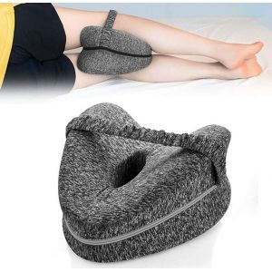 Oreiller Orthopédique Gris En Mousse À Mémoire De Forme Pour Dormeurs Latéraux ¿ Idéal Pour Les Dormeurs Latéraux ¿ Soutient Les Jambes Et Les Genoux - Neuf