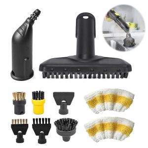 Ensemble d'accessoires 10 pieces pour nettoyeurs vapeur Karcher SC1, SC2, SC3, SC4, SC5 - Comprend des buses et une brosse - Neuf