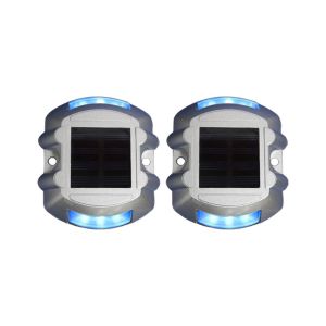 Lot De 2 Lampes Solaires Led De Balisage Pour All&eacute;es Et Escaliers - Neuf
