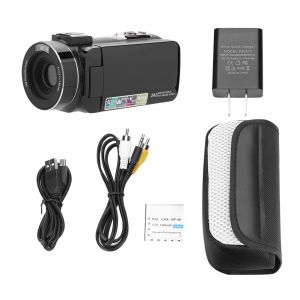 Mini camera video numerique HD 1080p, 24 MP, zoom 16x, 110 V-240 V (prise americaine) - Neuf