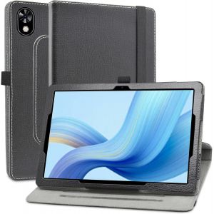 Coque Pour Doogee U10,En Cuir Protecteur Avec Stand &Eacute;tui En Pu Cuir Rotative 360 Degr&eacute;s Housse De Protection Flip Case Cover Pour Doogee U10 / Doogee U9 10.1 Pouces Tablette,Noir[Coq9123818] - Neuf