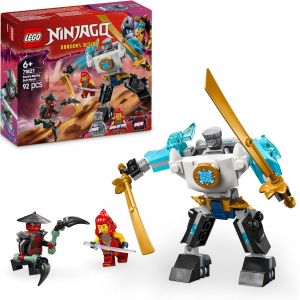 KALANKA-Ninjago La Super Armure Robot de Zane - Jeu de rôle avec 3 minifigurines - Jouet Ninja à Construire - Inclut Un Robot avec Bras, Jambes et Mains Mobiles - Cadeau pour garçon dès 6 Ans 71827 - Neuf