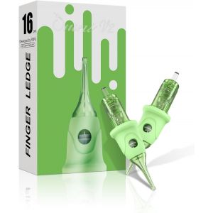 Ez Aiguilles De Cartouche De Tatouage-16pi&egrave;ces #08 (5rs) Doigt De Gant Maquillage Permanent Smp Round Shader 0.25mm Aiguilles De Tatouage Pour Machine &Agrave; Tatouer-Omni V2 - Neuf