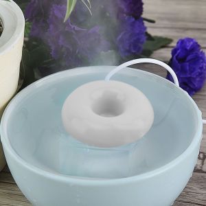 HJLIAN Humidificateur Donut USB pour bureau, mini humidificateur, purificateur d'air portable, blanc - Neuf
