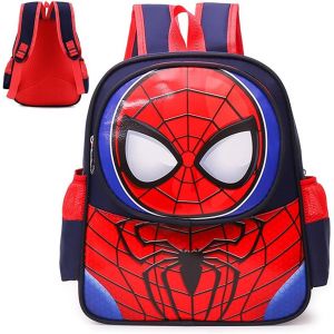 CHECARZHN--NO1-Cartable Spider, Sac À Dos Pour Garcon Spider, Hero Sac À Dos, 3D Sac À Dos Sacs Pour Enfants, Bretelles Réglables - Neuf