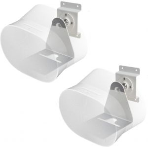 Métal Kit De 2 Supports Muraux Compatible Avec Sonos Era 300,Pivotant Jusqu'à 360°,Inclinable -70°/+70° Rotation Sans Vis De Réglage Avec Gestion Des Câbles Max. 12 Kg (Blanc) - Neuf