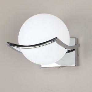 Subzonal-Applique Murale Int&eacute;rieure, E27 Moderne Lampe Murale Avec Abat-Jour En Verre, 15cm Ch Luminaire Mural Boule E27 Pour Chambre, Salon, Couloir, Escalier (Sans Ampoule) - Neuf