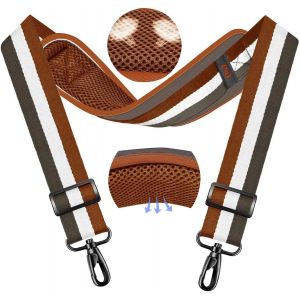 79.5"" Sangle de sac universelle avec coussinet respirant fixe ultra épais,bandoulière réglable et robuste pour sac d'ordinateur portable,sac de sport,sac pour appareil photo et plus,TW01B07 - Neuf