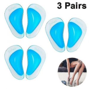 Fasciite Plantaire Arch Support Chaussures Semelles 3 Paires,&Eacute;paissir Gel Arche Xinda - Neuf