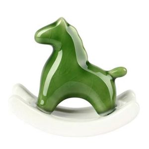 Statue de cheval à bascule en céramique pour la maison,sculpture d'art moderne,un - Neuf