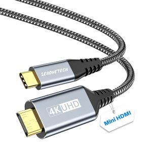 C&acirc;ble USB-C vers Mini HDMI [pas HDMI, 2m, 4K@60Hz, 2K@120Hz] - C&acirc;ble Haute Vitesse Uni-Directionnel Type-C vers Mini HDMI, pour Steam Deck, Ordinateur Portable, MacBook, Moniteur Portable - Neuf