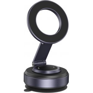 JGD-Support T&eacute;l&eacute;phone Voiture avec Ventouse sous Vide Porte Telephone Voiture Magn&eacute;tique [24X N55 & 360&deg; Rotation] pour Tableau de Bord/Pare-Brise Compatible avec iPhone 17/16/15/14/13/12 - Neuf