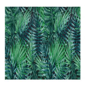 HJLIAN Tapisserie murale boheme a motif foret verte (150 x 150 cm) - Neuf