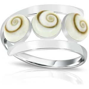 Kahfl-Bague Trilogie Argent 925/1000 Oeil De Sainte Lucie - Neuf