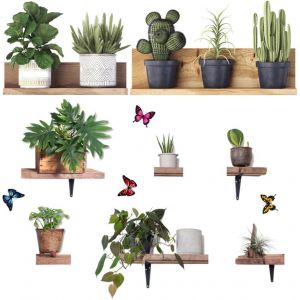 2 Pièces Stickers Muraux Vase Autocollant Mural Vase 3D Sticker Muraux 3D Plante Autocollant Muraux Plante Autocollant Pour Vase Amovibles Pour Salon Cuisine Chambre Maison, 30 * 9[APP8810829] - Neuf