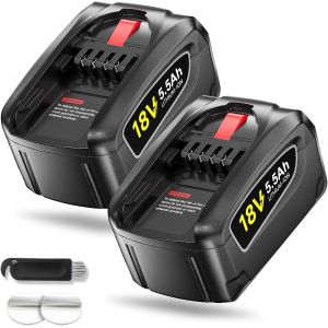 MEVRONISSHOP-2X 5500mAh 18V Batterie pour Bosch PBA PSB PSR, pour 18V Green Tools House & Garden & Gardena Gloria 18VSystem AL1880CV AL1810CV AL18815CV AL1830CV (Pas pour la s&eacute;rie Bosch Unlimited) - Neuf