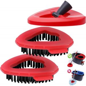 2 x Scrub Brush and 1 x Rotating Mop Head,Replacement Base for O Ceda and Viled EasyWring 1 Tank Cleaning System for Bathroom,Kitchen,Wall,Tile - Neuf