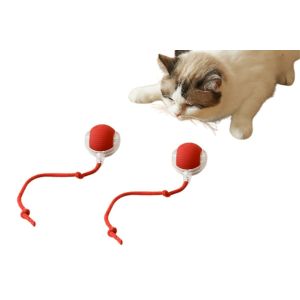 Lot De 2 Balles Interactives Automatiques Pour Chat Avec Capteurs Et Batterie Rechargeable - Neuf