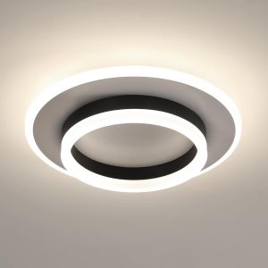 Ulteronixshop-Plafonnier Led Moderne 22w 3150lm, Lampe De Plafond Blanc Rond Dia 30cm, Luminaire Plafonnier Int&eacute;rieure Pour Chambre Cuisine Salon Cuisine Couloir Salle &Agrave; Manger, 4500k Lumi&egrave;re Neutre - Neuf