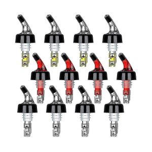 Becs verseurs pour bouteilles d'alcool mesures, lot de 12 becs verseurs a mesure rapide pour spiritueux 30 ml Di automatique - Neuf