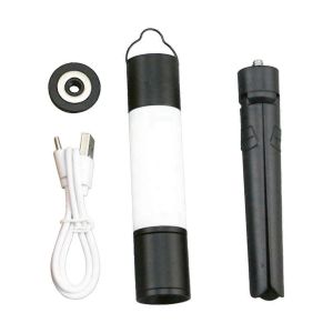 Lampe De Poche T&eacute;lescopique Led De Camping En Plein Air Avec &Eacute;crous De Tr&eacute;pied,A - Neuf