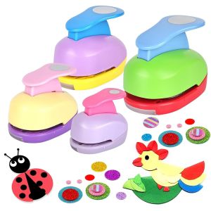 Chenquansarl-Perforatrice Rond Perforatrice Scrapbooking 4 Pi&egrave;ces Perforeuse Papier, Perforatrice 1 Trou, Poin&ccedil;onneuse Papier Pour Diy Scrapbooking Cr&eacute;ation De Cartes D&eacute;co (10mm 15mm 25mm 38mm) - Neuf