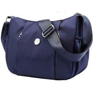 Sac &agrave; bandouli&egrave;re simple en nylon simple pour femmes Sac &agrave; bandouli&egrave;re l&eacute;ger Bleu fonc&eacute; - Neuf