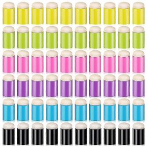 60 Pièces Doigt Éponge Daubers Doigt Peinture Éponge Artisanat Dessin Éponge Dauber Set Pour La Peinture - Neuf