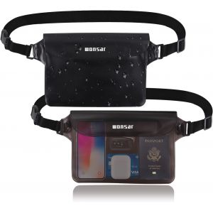 2Pcs Pochette &Eacute;tanche, Sac Etanche Avec Sangle R&eacute;glable, Pochette Telephone Portable, Pochette Etanche Plage Accessoire, Pour Natation, Rafting, Kayak, Canotage, Camping - Neuf