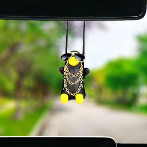 Voiture Swing De Canard Suspendus Ornement Mignon Riche Lunettes De Voiture Pendentif De Rearview De Voiture De Miroir De Décoration De Décoration De Voiture De Voiture Rétroviseur Ac - Neuf