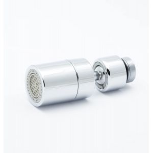 KALANKA-Mousseur Aérateur métal compatible Robinets IKEA M18.5. 2 modes/jets. Pivotant à 360 degrés et inclinable 80°. Filtre intégré. - Neuf