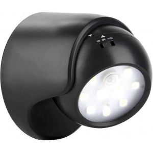 Nouveau,Applique Murale Extérieure Appropriée Avec Capteur De Mouvement,Éclairage Extérieur Led 1000 Lumens,Alimenté Par Batterie,360 Degrés - Neuf