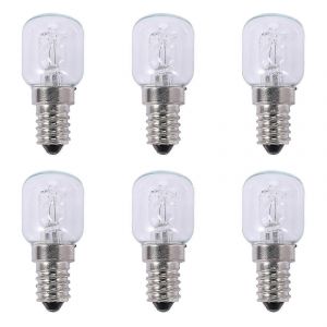 6x E14 Ampoule Haute Température 500 Degrés 25w Ampoule De Four À Bulles Halogène E14 250v 25w Ampoule À Quartz - Neuf