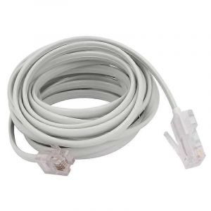 RJ11 6P4C &agrave; RJ45 8P4C C&acirc;ble d'extension Internet t&eacute;l&eacute;phonique modulaire 3 m&egrave;tres - Neuf