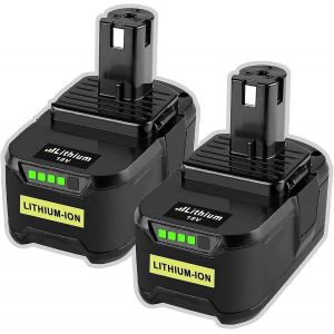 SUBZONAL-2X 18V 5,5Ah Li-ION Batterie de Remplacement pour Ryobi 18V One + Batterie P108 RB18L50 RB18L40 RB18L25 RB18L15 BPL1820 BPL-1815 BPL-1820G P103 P104 P105 P106 P107 Outils sans Fil - Neuf