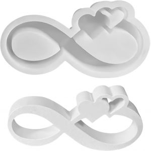 Moule En Silicone Pour Pl&acirc;tre, Moule Pour Resine Epoxy C?ur, Moule &Agrave; Bougies En Silicone, Moule Pour D&eacute;coration Pour Bricolage, Artisanat, No&euml;l, Mariage, Anniversaire - Neuf