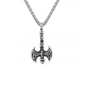 Pirate Vikings Breloque Hache Collier Pendentif Vintage Men S Style Européen Et Américain Populaire Amazon Cross-Border Hot Selling - Neuf