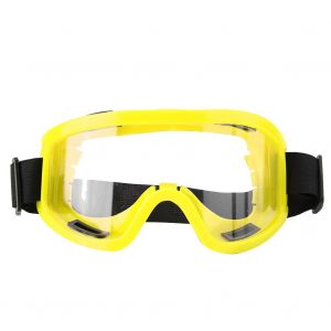 Lunettes de protection anti-poussiere et anti-buee pour l'exterieur, masque pour les yeux antichoc (jaune anti-buee) - Neuf