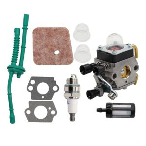 Kit carburateur adapté pour STIHL FS85 FS38 FS45 FS55 ZAMA CIQ-S186A CARB Tondeuse à gazon Carburateur Kit de Filtre à air de la conduite de carburant Kit bougie - Neuf
