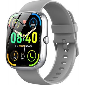 Montre Connectée Femme Homme, 1.91"" HD Smartwatch avec Appels Bluetooth, 110+ Sportifs, Montre Intelligente Sport Etanche IP68 Podometre/Cardiofrequencemetre/Moniteur de Sommeil pour Android iOS - Neuf