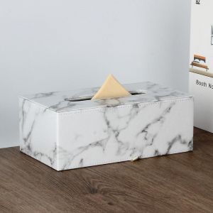 boîte de mouchoirs,distributeur de mouchoirs en cuir PU,cube moderne parfaitement décoré pour le bureau,la chambre,la voiture,D - Neuf