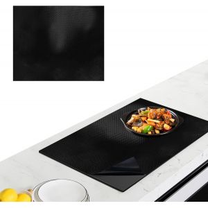 AYUHR-61x52cm Tapis de Protection Plaque Induction, Tapis De Cuisson à Induction en Silicone Silicone Tapis Induction Cooktop (Magnétique) Résistant à la Chaleur et Aux Rayures Non Slip Noir - Neuf