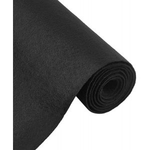Kalanka-3.3yard Feuilles De Tissu Non Tissé En Feutre, 40cm Large Noir De Rouleau De Feutre Pour L'artisanat, Patchwork Couture, Costumes, 1 Mm D'épaisseur - Neuf