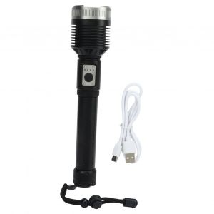 Lampe Torche Xhp360 Puissante, Super Lumineuse, Longue Portee, En Alliage D'aluminium, Type C, Chargement Usb, Longue Duree - Neuf