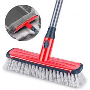Brosse À Récurer À Poils Rigides 2 En 1 Pour Salle De Bain,Cuisine,Baignoire,Patio,Carrelage - Neuf